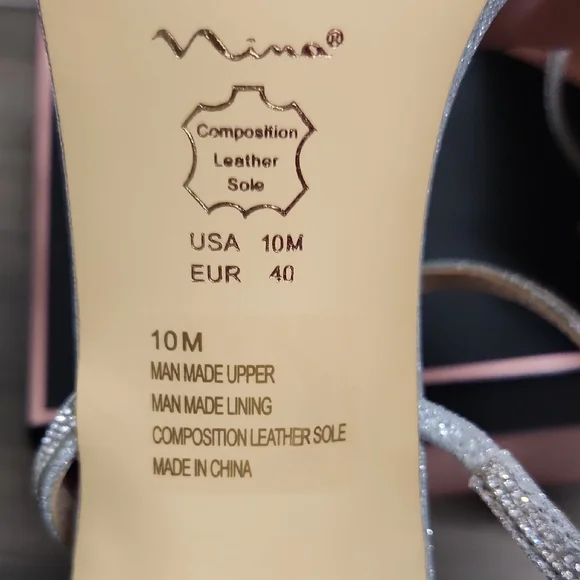 Nina Silver Glitter Strappy Adalyn Sandal - Picture 4 of 4